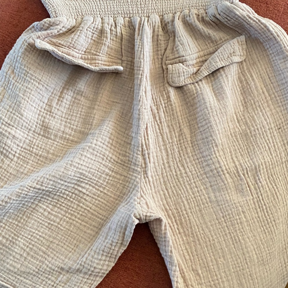 Loose elastic waist pants